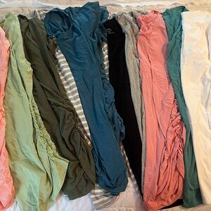 Short sleeved maternity tops-Set of 11